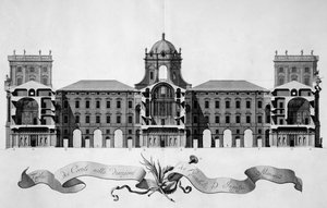 A casertai királyi palota terve, 1756